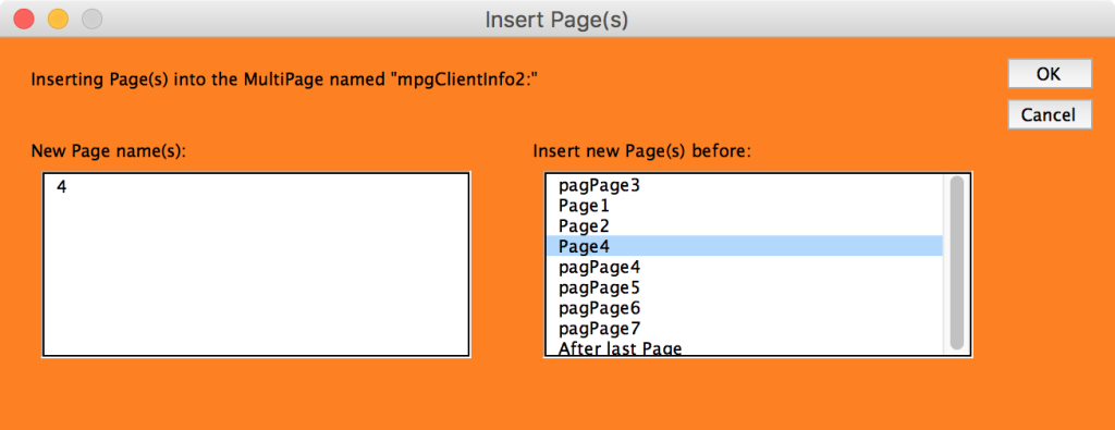 The mDialogBox "Insert Page(s)"